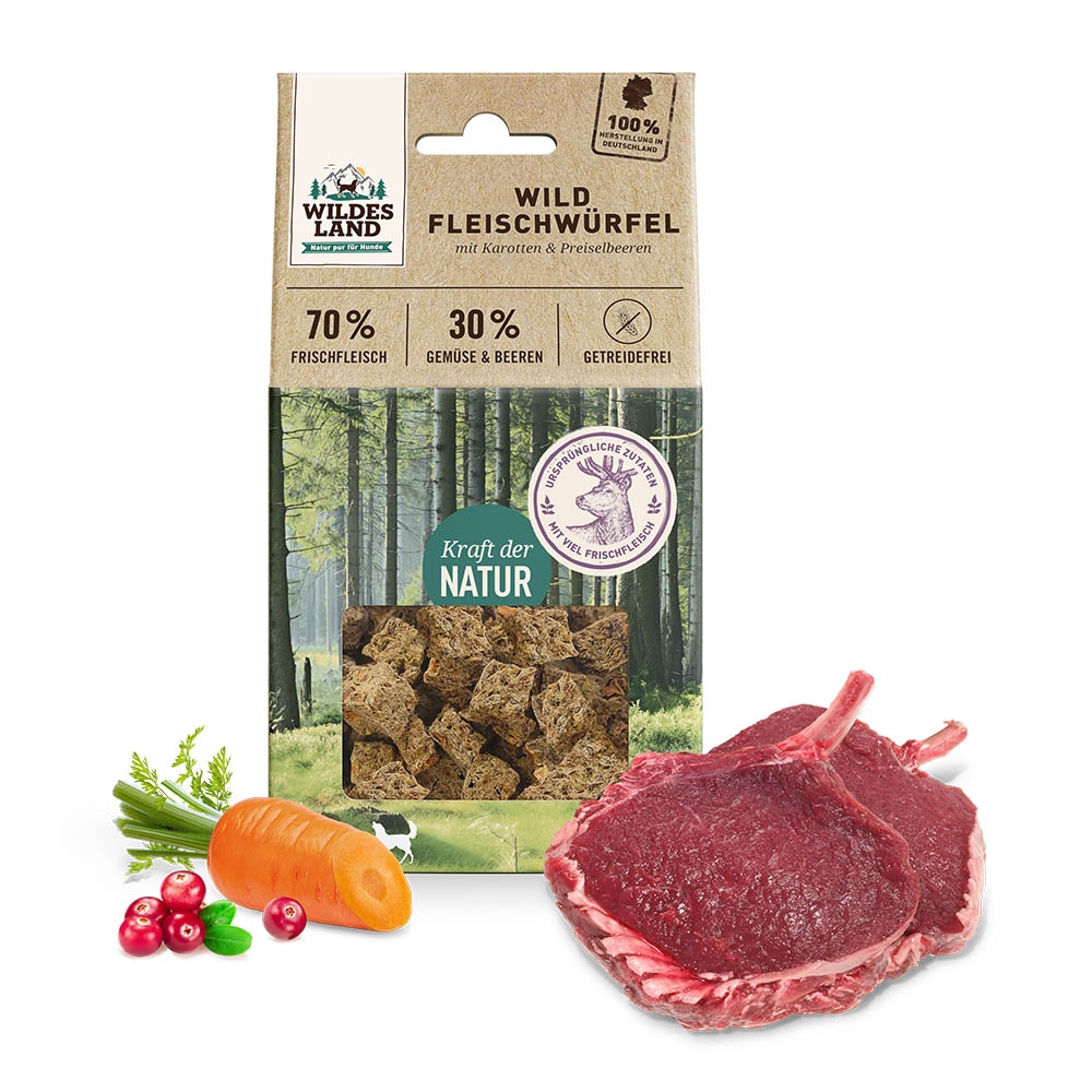 Wildes Land | Wild | Fleischwürfel | 100 g von Wildes Land