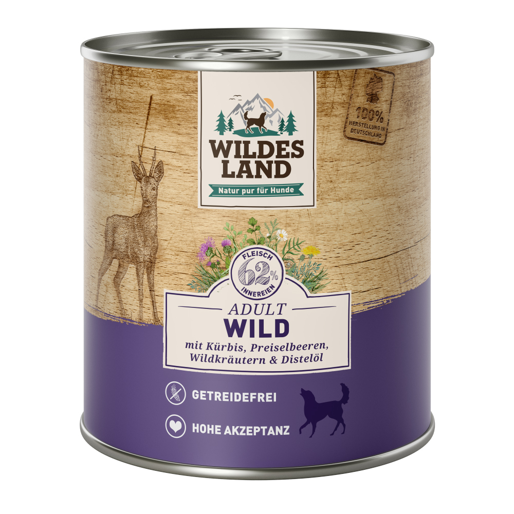 Wildes Land | Wild mit Kürbis | Classic Adult | 30 x 800 g von Wildes Land