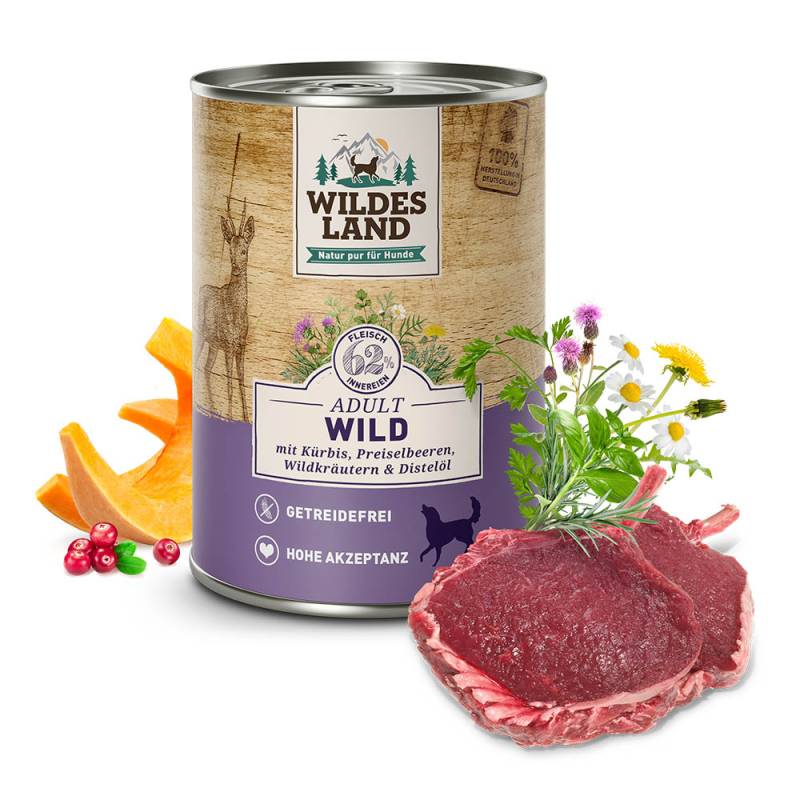 Wildes Land | Wild mit Kürbis | Classic Adult | 24 x 400 g von Wildes Land