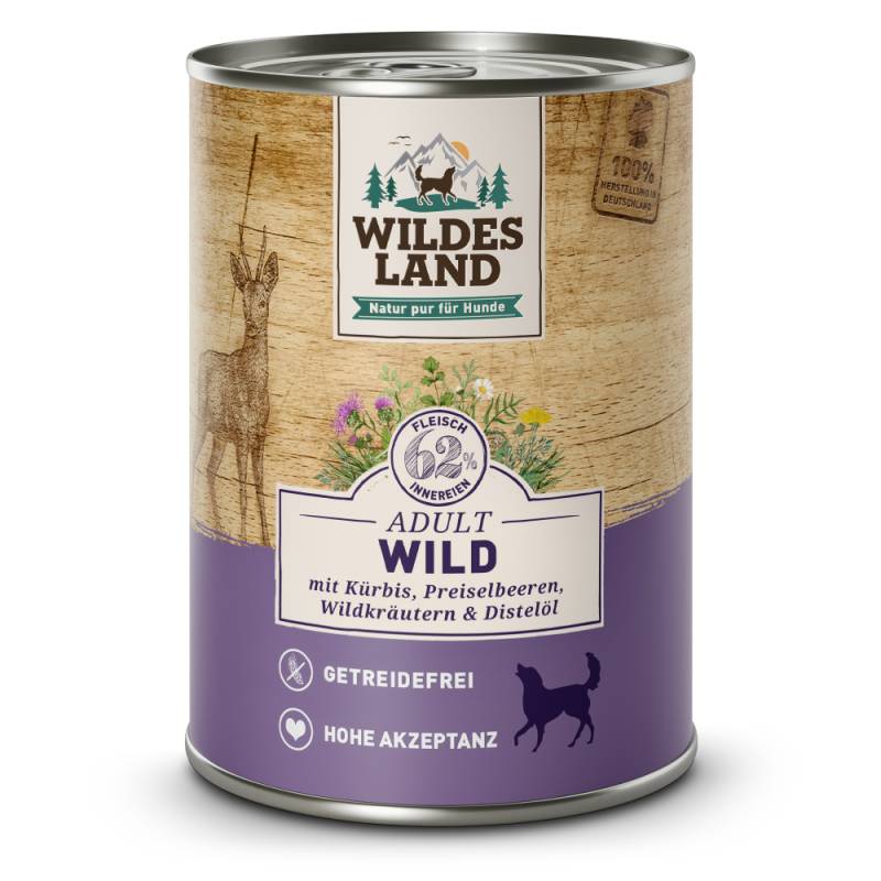 Wildes Land | Wild mit Kürbis | Classic Adult | 12 x 400 g von Wildes Land