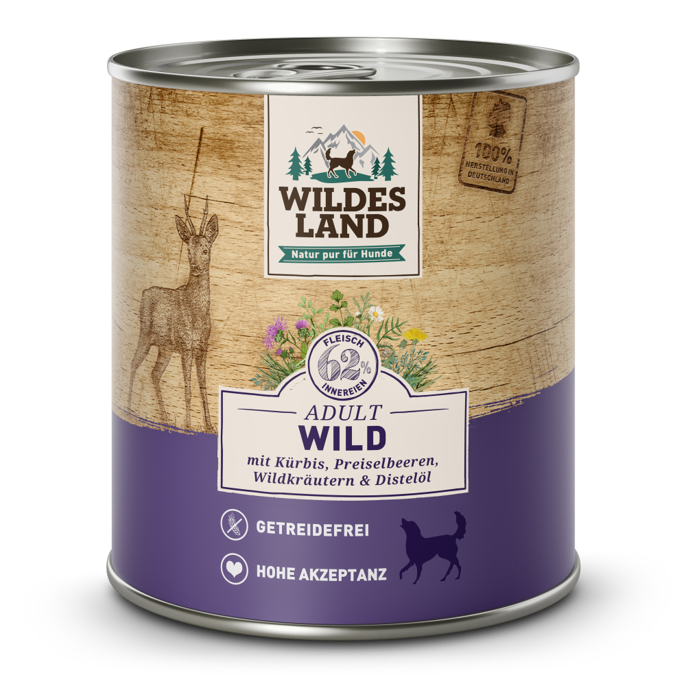 Wildes Land | Wild mit Kürbis | Classic Adult | 30 x 800 g von Wildes Land