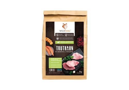 Wildfang® Hundefutter - Trocken - Getreidefreies Hundefutter - Premium Trockenfutter… (6 kg, Truthahn mit Süßkartoffel & Preiselbeere - Senior) von Wildfang