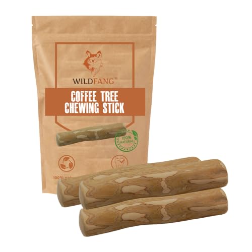 Wildfang® Kaffeeholz Hunde - Robustes Kauholz für Hunde & Welpen, Langlebige Kauwurzel für Hunde, 100% natürliches Kaffeeholz, Beschäftigung für Hunde, Splitterarm-3er Set XL für Hunde ab 45 kg von Wildfang