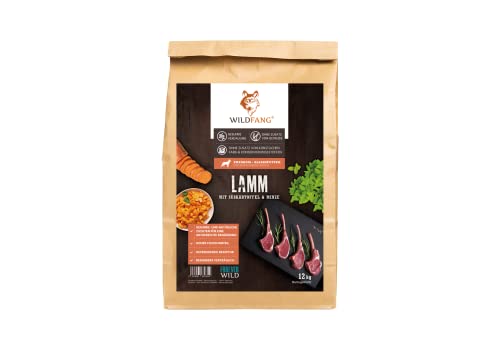 Wildfang® Hundefutter - Trocken - Getreidefreies Hundefutter - Premium Trockenfutter (12 kg, Lamm mit Süßkartoffel & Minze) von Wildfang