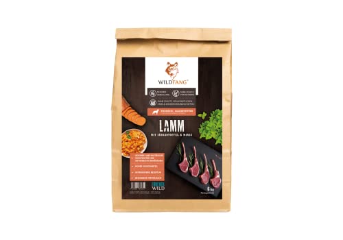 Wildfang® Premium getreidefreies Hundetrockenfutter - Hochwertiges getreidefreies Hundefutter trocken, Protein-Trockenfutter für ausgewachsene Hunde (6 kg, Lamm mit Süßkartoffel & Minze) von Wildfang