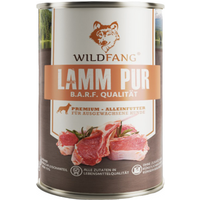 Wildfang ® Nassfutter Lamm pur BARF 6x400 g von Wildfang