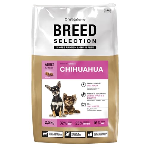 Wildsterne Breed Selection Chihuahua, 2,5 kg | Getreidefreies Trockenfutter | Monoprotein | von Tierärzten entwickelt von Wildsterne