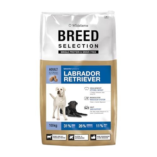 Wildsterne Breed Selection Labrador Retriever, 10 kg | Getreidefreies Trockenfutter | Monoprotein | von Tierärzten entwickelt von Wildsterne