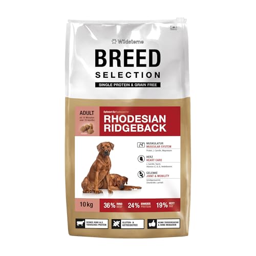 Wildsterne Breed Selection Rhodesian Ridgeback, 10 kg | Getreidefreies Trockenfutter | Monoprotein | von Tierärzten entwickelt von Wildsterne