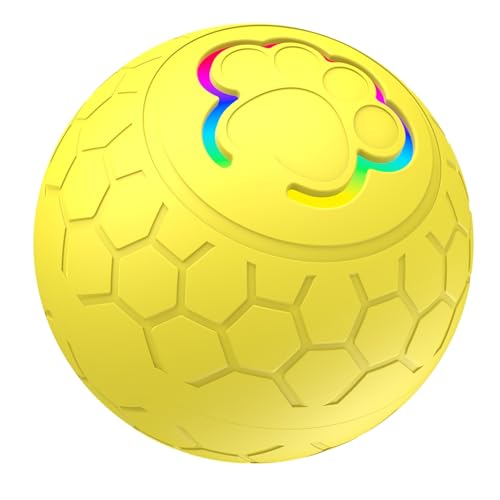 Wilitto Peppy Pet Ball, interaktives Hundespielzeug, interaktives Katzenspielzeug, Ball, automatisch rollender Ball, wiederaufladbar, verrücktes Sprungen, interaktives Hundespielzeug, BPA-frei, mit von Wilitto