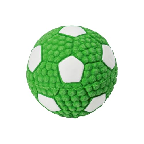 Wilitto Umweltfreundlicher Hundespielball, quietschender Apportierball für Hunde, Haustierspielzeug, quietschender Hundespielzeug, Ball, interaktives, langlebiges Haustier-Trainingsspielzeug, L von Wilitto