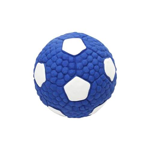 Wilitto Umweltfreundlicher Hundespielball, quietschender Apportierball für Hunde, Haustierspielzeug, quietschender Hundespielzeug, Ball, interaktives, langlebiges Haustier-Trainingsspielzeug C von Wilitto