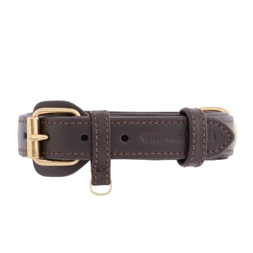 William Walker Exklusives Hundehalsband aus Premium Rindsleder - Stilvoll, Pflegeleicht & Langlebig - Ideal für Mode- und Qualitätsbewusste Hundebesitzer von William Walker