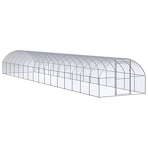 Willood Outdoor-Hühnerstall Verzinkter Stahl ohne Dach 3 x 16 x 2 m freilaufgehege Outdoor Kaninchen Katzen Chicken von Willood