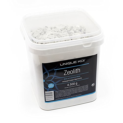 Unique Koi Zeolith 4,5kg Körnung 9-16mm Filtermedium Phosphatbinder Filtermaterial von Wiltec