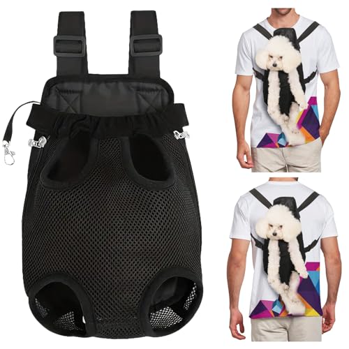 WindyTails Hunderucksack Träger für mittelgroße kleine große Hunde, Haustier Rucksack Träger, Hund Front Carrier, Hund Wandern Rucksack, Hund Baby Tragetasche, Hund Brusttrage für Wandern Outdoor, von WindyTails