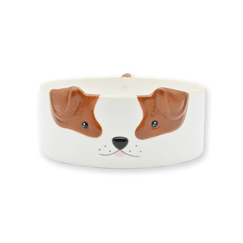 Winkee - Cute Animal Futterschale Hund I Der süße Keramik Fressnapf - Geschenk für Tierliebhaber von Winkee