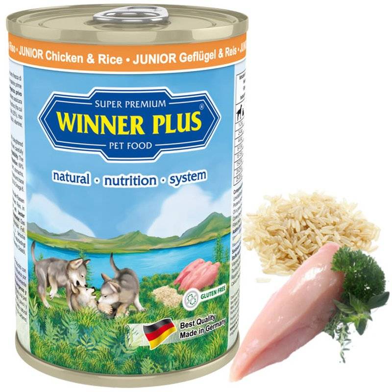 Winner Plus JUNIOR mit Geflügel & Reis - 400 g (6,72 € pro 1 kg) von Winner Plus