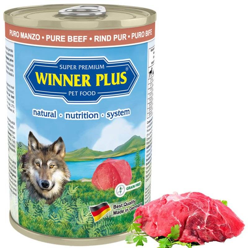 Winner Plus MONO PUR Rind - 400 g (7,10 € pro 1 kg) von Winner Plus