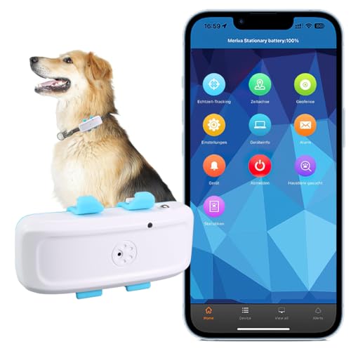 Winnes GPS Tracker für Hunde Weltweite Live-Ortung Ohne ABO für Hunde und Katzen GPS Tracker Positionsverlauf Aktivitätstracking IP66 Wasserdicht Hunde Tracker mit Kostenloser App von Winnes