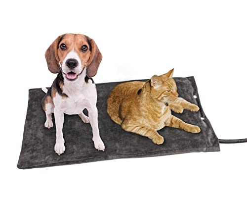 Wintem HeatUp Heizdecke für Hunde und Katzen, elektrisch, isoliert, wasserdicht, Abnehmbarer Bezug, 60 x 40 cm von Wintem