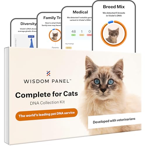 Wisdom Panel, Komplett für Katzen DNA-Test für umfassende Gesundheit, Eigenschaften und Abente, weiß von Wisdom Panel