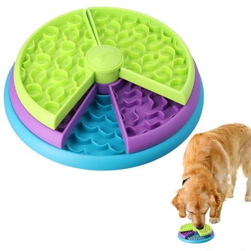 Futternapf für Hunde, interaktives Puzzle-Spiel für Hunde, Gehirnspiele, Hunde-Puzzle-Spielzeug für kleine mittelgroße Hunde, 26 × 26 × 7,5 cm von Wisebom