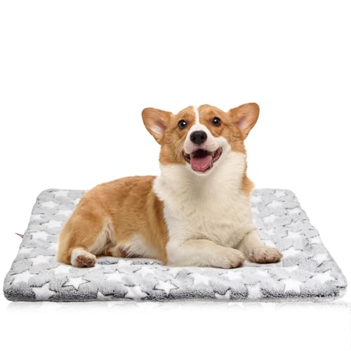 Wisebom Hundebett Hundedecke Waschbar Hundekissen, Softe und Warme Hundematte, Maschinenwaschbar, Multifunktional Haustiermatten, Haustiere Bed Für Hunde Katzen, Hellgrau (XXL) von Wisebom