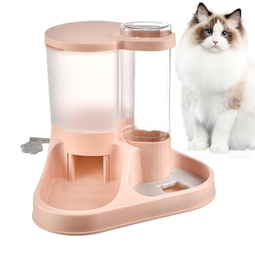 Automatische Futterspender für Hunde, 2-in-1, automatisches Futter- und Wasserspender-Set, abnehmbares Design, Fütterungswerkzeug für Hunde, Katzen und andere Tiere von Wisylizv