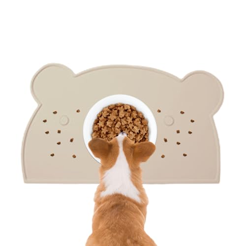 Hundematte Für Futter Und Wasser, Silikon Hundetrinkmatte, Auslaufsichere Spülmaschinenfeste Unterlage In Bärenform Für Unterwegs Balkon Küche Wohnung Auto Hundematte Für Futter Und Wasser, Silikon Hundetrinkmatte, Auslaufsichere Spülmaschinenfeste Unterlage In Bärenform Für Unterwegs Balkon Küche Wohnung Auto von Wisylizv