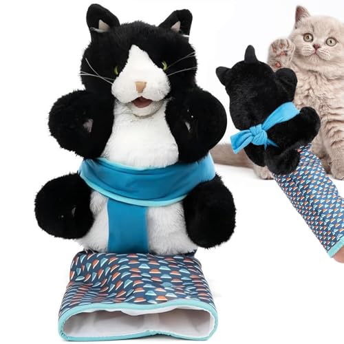 Katzen Wrestling Handpuppe – Lustiges Wrestler Spielzeug für Katzen | Interaktive Puppe für Spiel & Training,Spielzeit Delight: Verbessert mit doppelschichtiger Oxford Nylon und Leinwand inspiriert di von Wisylizv