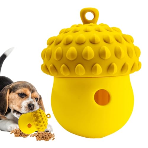 Leckerli-Spender für Hunde, Langeweile Buster, Snack-Spenderspielzeug – Eichelform, Hundespielzeug, Ball, Langeweile Buster, Spielzeug, interaktiver Hundeball, Welpen-Training, Haustierspielzeug für von Wisylizv