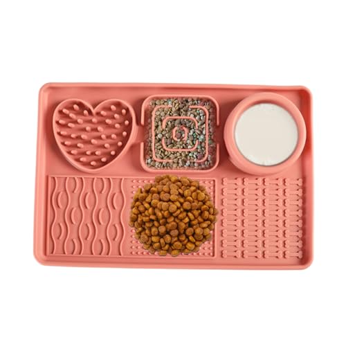 Lick Teppiche für Katzen - 30x20 cm langsamer Feeder mit Nicht -Slip -Basis | Sensorisches Hund Sensorisches Silikon | Anreicherungsspielzeug | Innenkäfig -Touring -Top Lick Teppiche für Katzen - 30x20 cm langsamer Feeder mit Nicht -Slip -Basis | Sensorisches Hund Sensorisches Silikon | Anreicherungsspielzeug | Innenkäfig -Touring -Top von Wisylizv