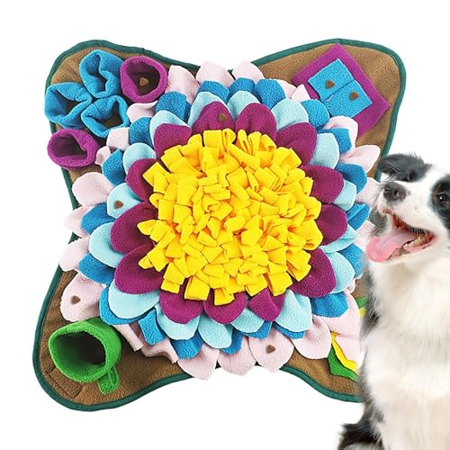 Schnüffelmatte für Hunde – Katzen-Hunde, Puzzle-Spielzeug, Bereicherung, Haustier-Futtermatte, Nasenarbeit, Fütterungsmatte für Geruchstraining, langsames Fressen, bunte, rutschfeste Futtermatte für von Wisylizv