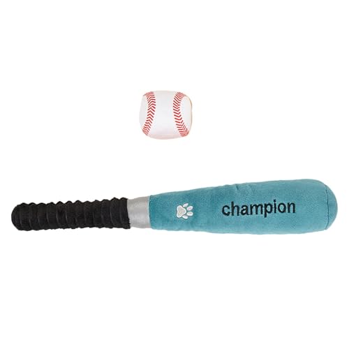 Wisylizv Baseballschläger Hundespielzeug | Baseballschläger Welpenzubehör integriertes Quietschen, Kauspielzeug für Welpen, Zahnspielzeug, Baseballschläger für mittelgroße und große Rassen von Wisylizv