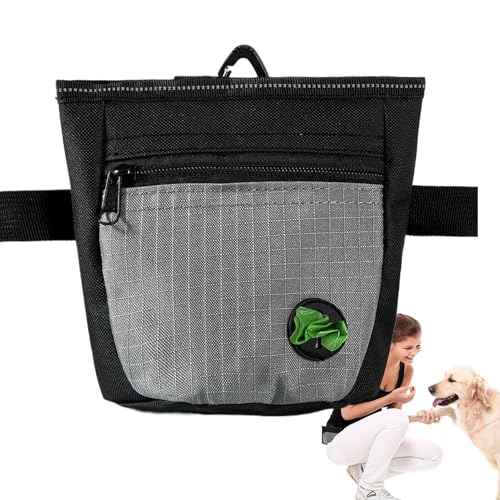 Wisylizv Leckerli-Tasche für Hunde, Magnetverschluss, Trainings-Hüfttasche, Haustier-Snack-Tasche mit verstellbarem Gürtel für Welpen-Leckerlis und Leckereien von Wisylizv