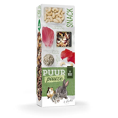 Witte Molen, Puur Pauze Sticks Hibiskus & Cashew, 110 g, 3 x gebackene Nagstäbchen (2 Stück), köstliche und gesunde Aktivität, ohne Konservierungsstoffe, Farbstoffe oder künstliche Aromen von Witte Molen