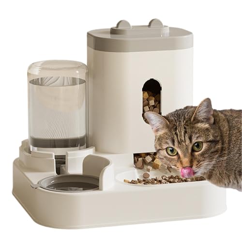 Food Feeder Waterer, Pet Feeder Food Container, Water Dispenser, Auto Dog Feeder, Small Medium Dog Feeder, Cat Food Dispenser, Pet Feeding Supplies, Automatic Cat Feeder von Wiuejg