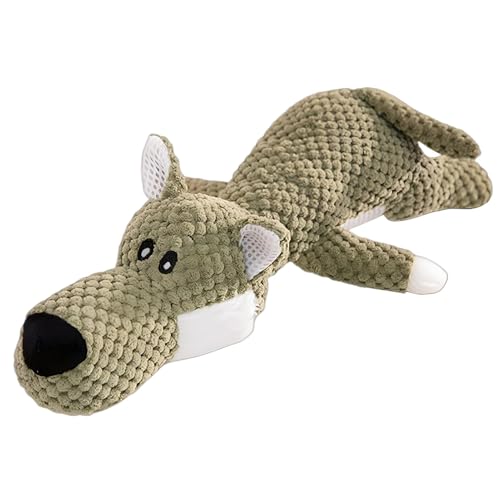 Interactive Squeaky Toys for Dogs, Dog Chew Toys, Squeaky Toy, Soft Squeaker Interactive Dog Toy, Dog Squeak Toy Puppy Teething Pet Toys for Small Medium Large Dogs, 11.81x4.72x3.15 inches von Wiuejg