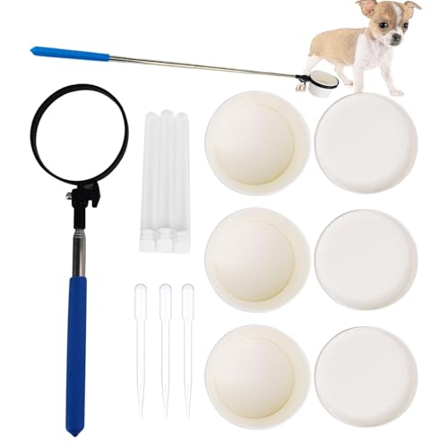 Wiuejg Hund Schwangerschaft Urin Test, Hund Urin Sammler Hund Urin Stick Teleskop Urinsammler Hund Urin Sammler Hündinnen Urin Test Haustier Pee Collection Tool Urinsammler für Katzen von Wiuejg