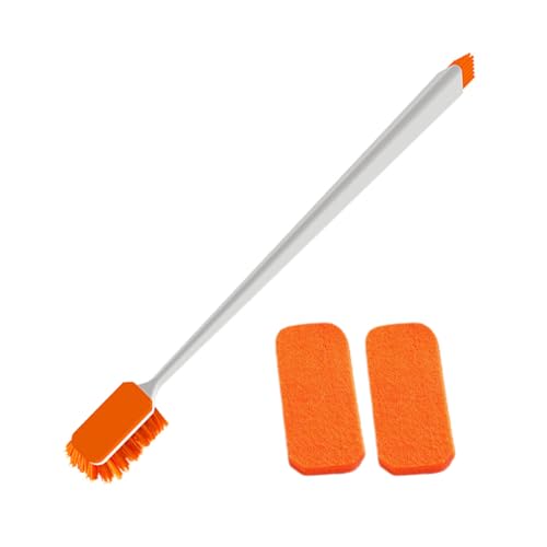 Wizoowip Langlebige Eckreinigungsbürste für Aquarien, sicher Hier ist EIN Produkttitel, 1 Set, praktisch, klein Orange von Wizoowip