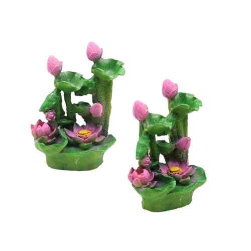 Wjsdsg Aquarien Landschaft Künstliche Lotusblumen Figur Pflanze Fisch Tanks Landschaftsbau Für Garnelen Zucht Landschaft Ornamente von Wjsdsg