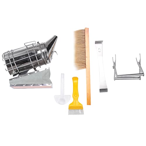 Wlauqueta Bienenzucht-Set, 6 Stück, Hive Smoker, Bienenbrsuh, Bienenzucht, Zubehör – Bee Keeping von Wlauqueta