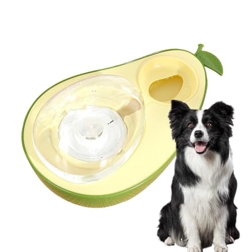 Wlikmjg Futterschale für Kätzchen, Futternapf für Welpen, 690 ml, langsam, doppelte Avocado-Form, Futterutensilien für Katzen von Wlikmjg