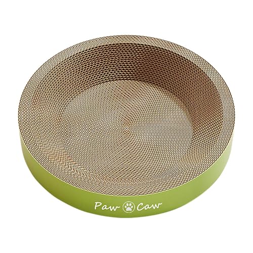 Wlikmjg Katzenkrallenbrett, Katzenkratzbrett | Claw Corrugated Round Scratch Pad Kratzbrett,Langlebige Lounge-Bettruhe, recyceltes Haustierzubehör für Haustiere von Wlikmjg