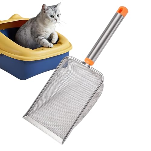 Wlikmjg Sandschaufel für Katzenstreu, tiefe Schaufel mit ergonomischem Griff | Reinigungswerkzeug für Haustiere, Scooper für Katzen, Behälter von Wlikmjg