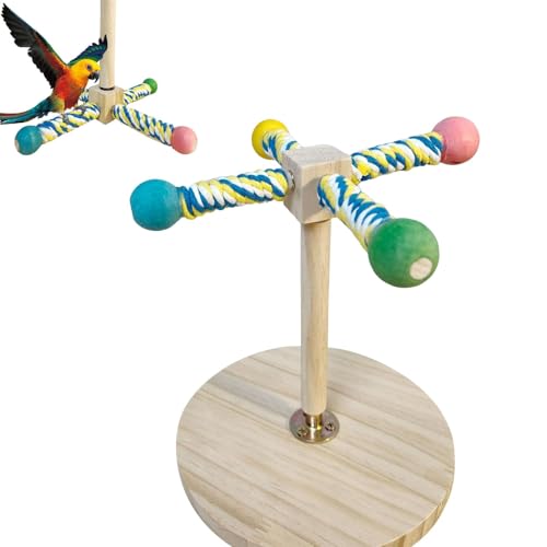 Wlikmjg Vogelperch -Standtisch, Bird Barch Tabletop | Cockatiel Climbing Branch Toy - Papageienpfoten Schleifständer für Sittiche, Cockatiels, Lovebirds Stehende Zweige von Wlikmjg