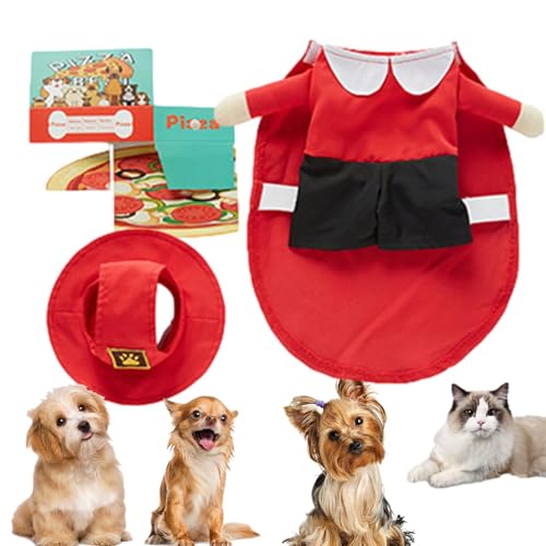 Wlikmjg Weihnachtshunde-Kostüm, Cosplay-Kostüm für Hunde | Hundekostüm mit Zusteller-Thema | weiche Kleidung für Hunde, lustiges Outfit für Welpen, Fotografie-Zubehör von Wlikmjg