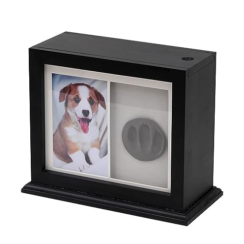 Urne für Haustiere,Holz Tierurne,Haustierurnen für Hunde und Katzen,Gedenkurne,Personalisierte Einäscherungsurnen für Asche,sche Andenken Foto-Box mit Bilderrahmen,Haustiere Memorials,Holz-Andenken von Wmmner