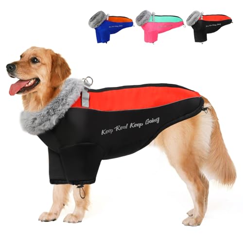 Hundejacke (Schwarz, Größe XXL (Brustumfang: 86,4 cm) von Wn's Day